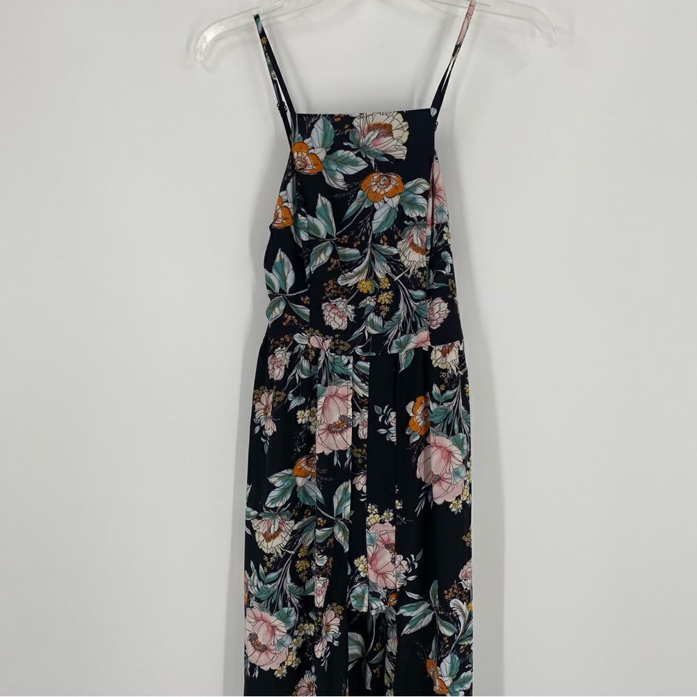 Band of Gypsies Women’s Floral Maxi Romper Black Floral size S